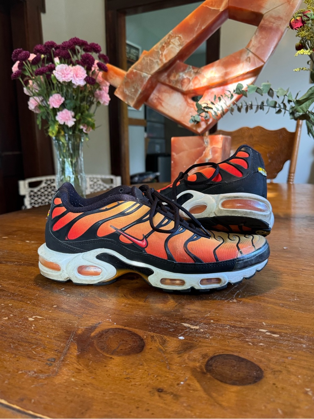 Nike Air Max Plus Pimento Sunset 2018 Size 11.5 Authentic Used Athletic Orange